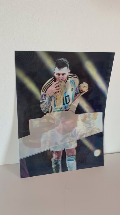 Poster Lenticular 3D Messi